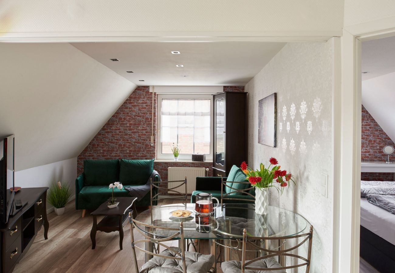 Ferienwohnung in Krummhörn - Kaiser Apartment-Terrasse/Garten/Hunde Willkommen